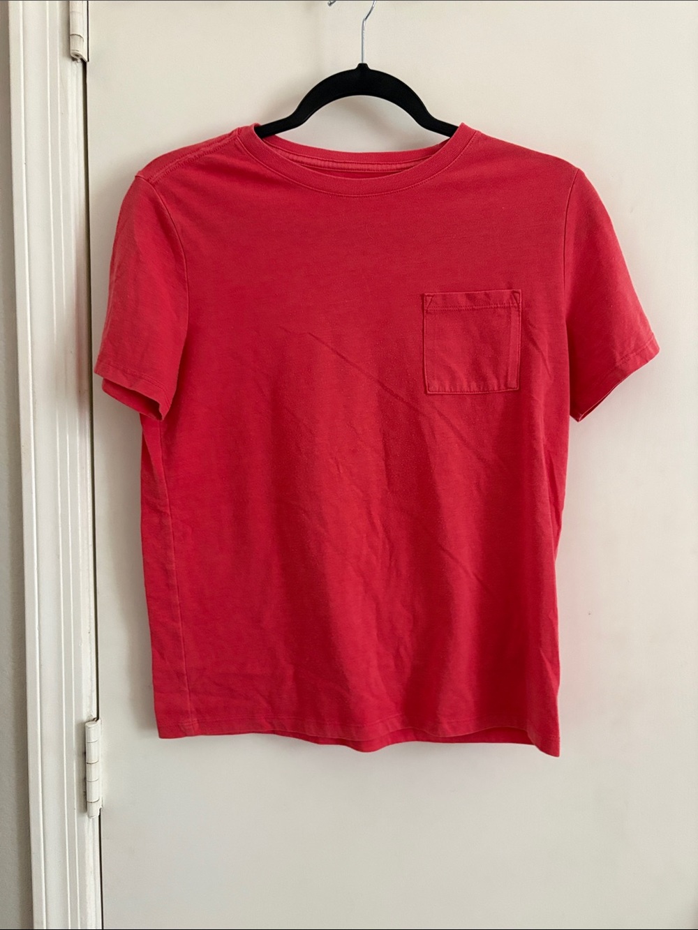Cat & Jack Classic Pocket Crewneck T-Shirt - Peach size 10-12